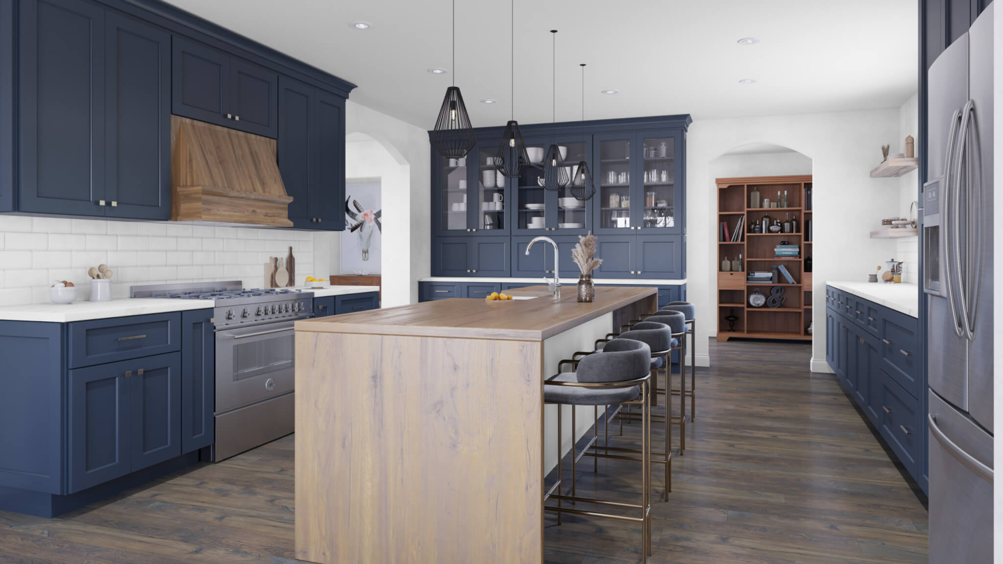 Brooklyn Blue cabinetry